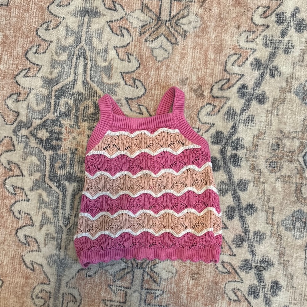 Old Navy Pink and Cream Kids Top